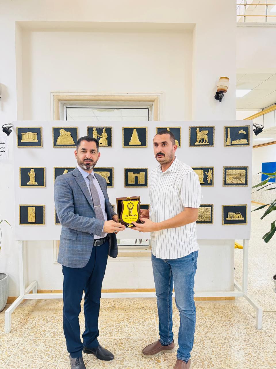 The University of Tikrit received a delegation from the Al-Abbas Holy Shrine